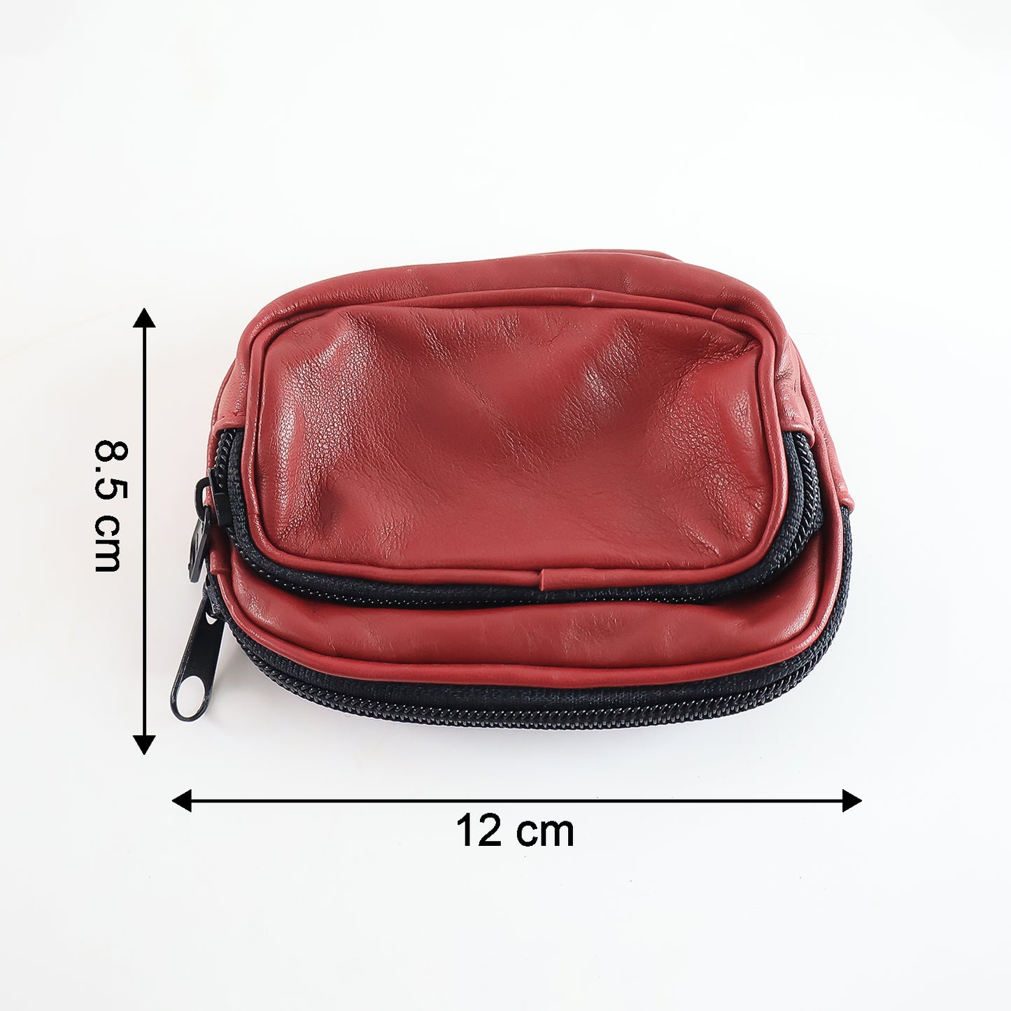 Premium Leather Zippered Card Holder Accessories Case - Happy Price - Image 5