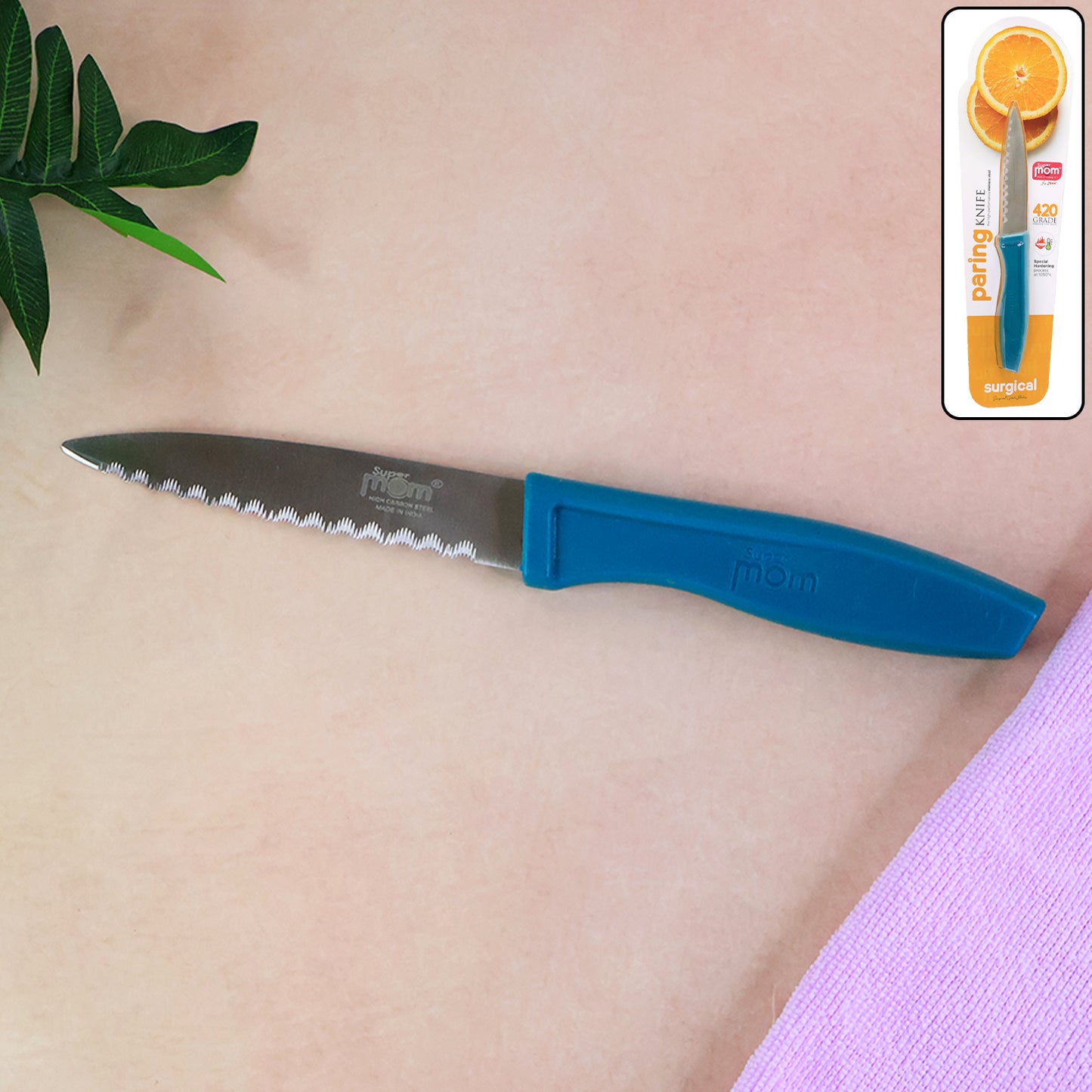 HappyPrice Premium Stainless Steel Serrated Paring Knife (1 Pc) - Happy Price - Image 3