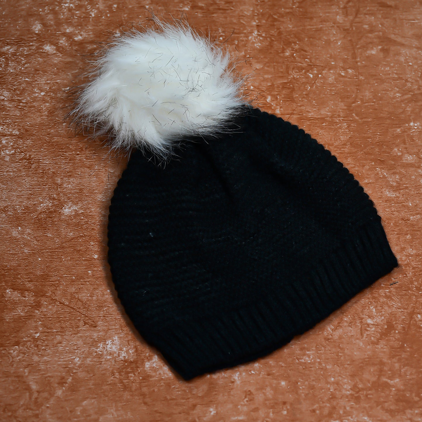 Mens And Womens Skull Slouchy Winter Woolen Knitted Black Inside Fur Beanie Cap. - Happy Price - Image 4