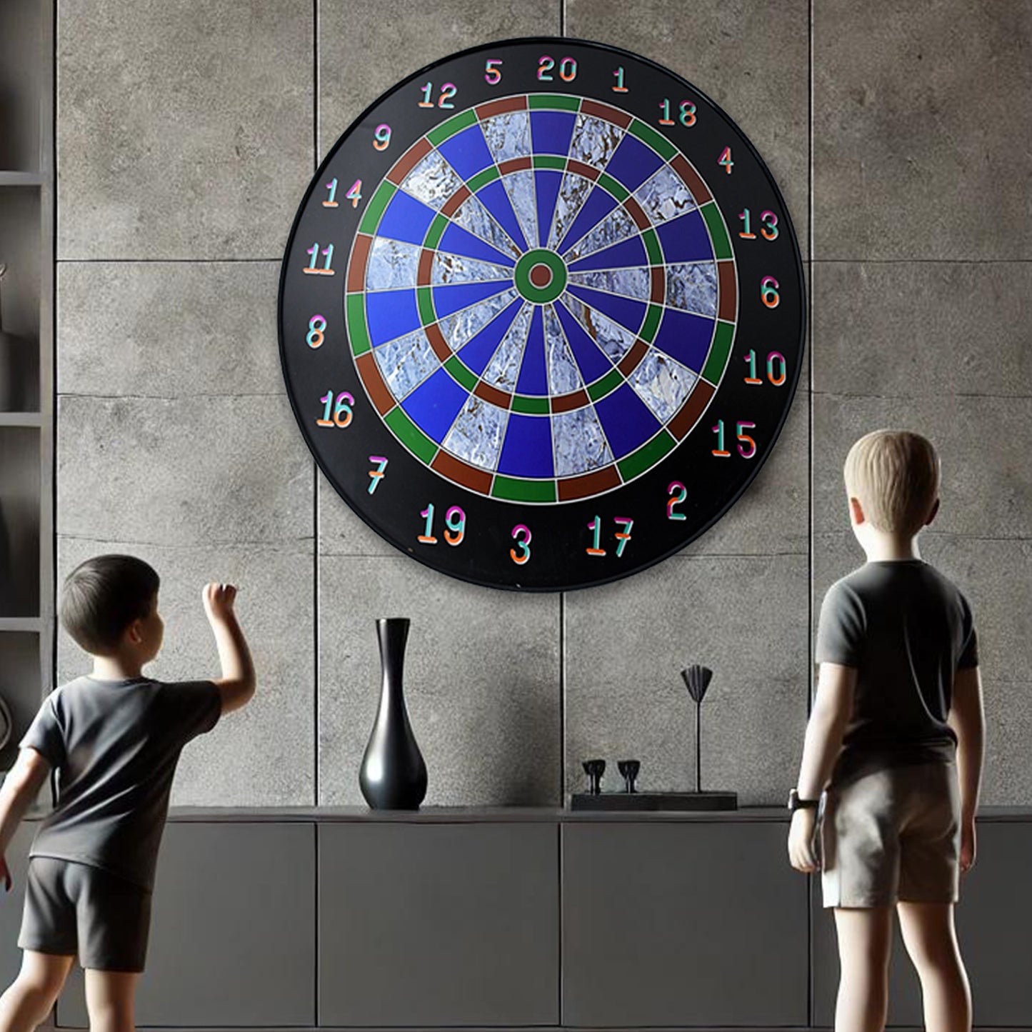 Magnetic Dart Board Game Set With 6 Soft-tip Darts - Happy Price - Image 6