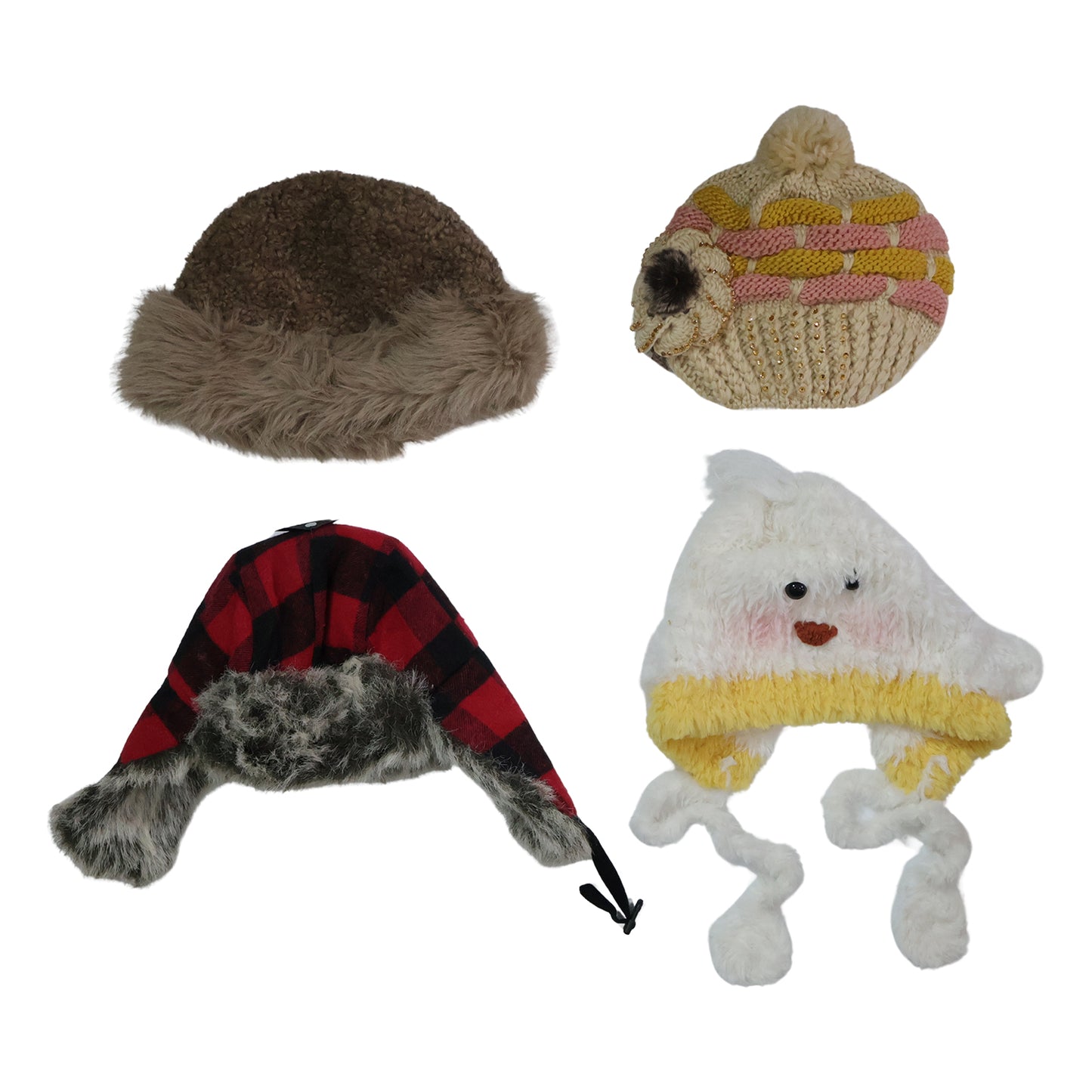 All-Season Fashion Cap for Men & Women - Warm Woolen & Lightweight Summer Styles (1 Pc, Random Mix Design) - Great Price - Image 4