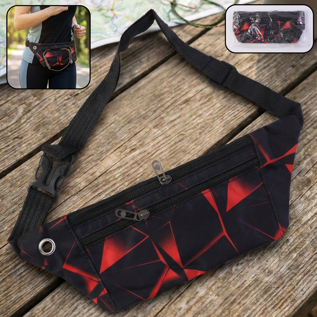 Adjustable Sports Waist Pouch - 1 Pc - Happy Price - Image 2