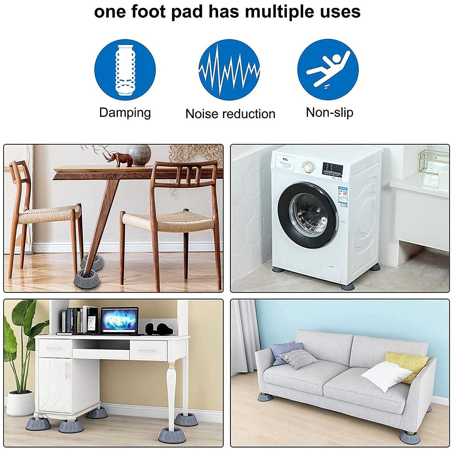 Anti Vibration Pads With Suction Cup Feet - Happy Price - Image 5