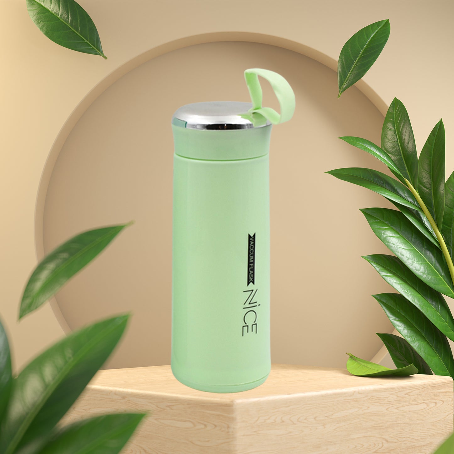 Outdoor Sport Water Bottle 400ml Leak Proof Bpa-free For Travel Cold And Hot Water Glass Water Bottle With Daily Water Intake For Gym And Children (Moq -100 Pc) - Happy Price - Image 2