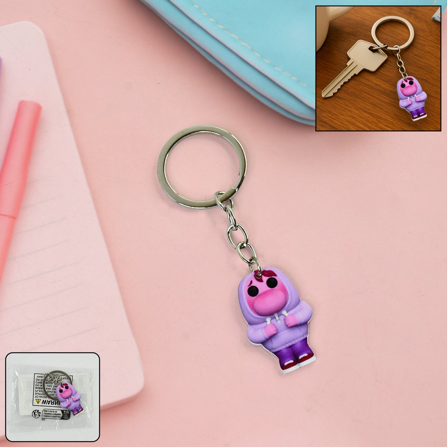 Cute Cartoon Character Keychain (1 Pc) - Happy Price - Image 6