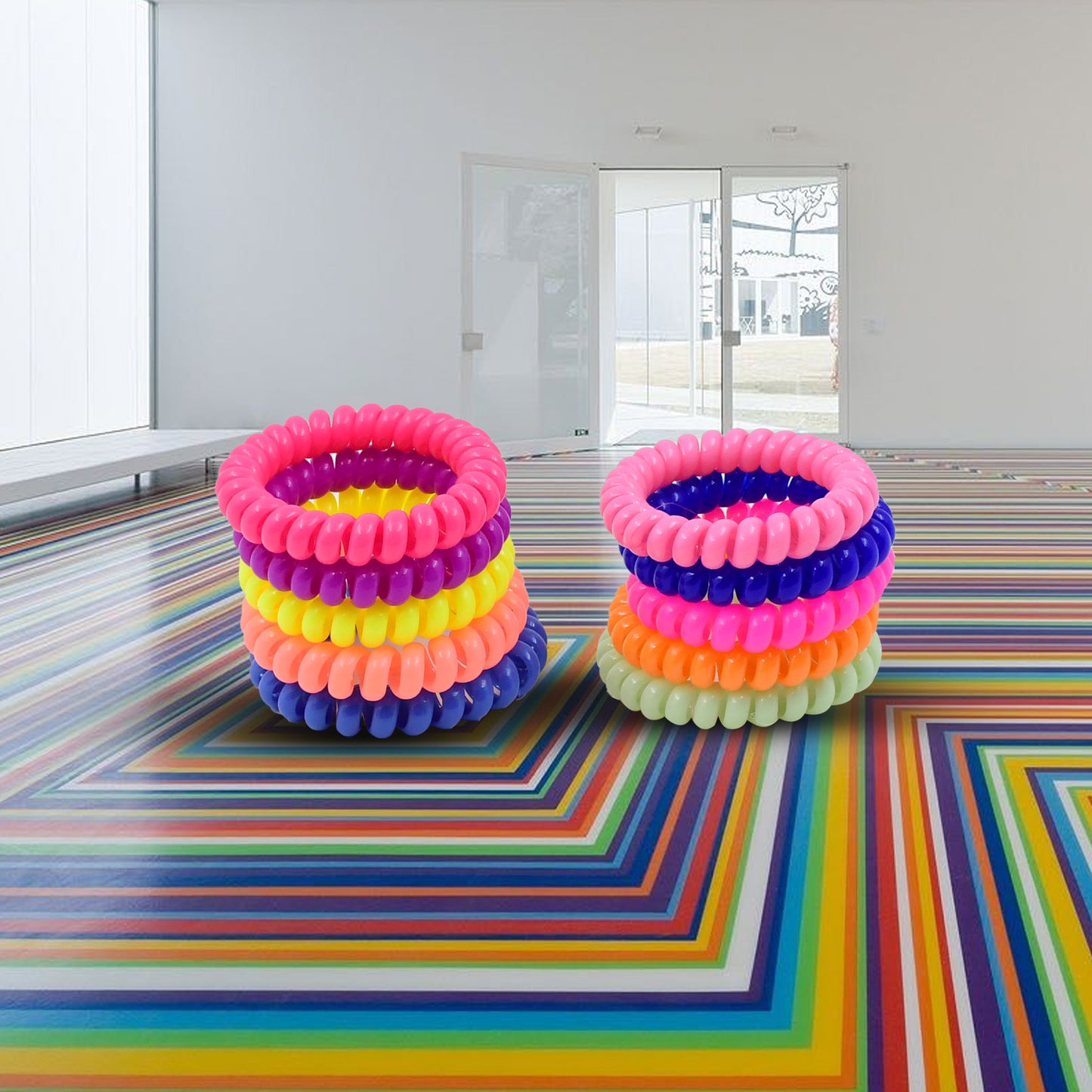 Telephone Wire Hair Bands Pack Of 100 Pcs - Happy Price - Image 6