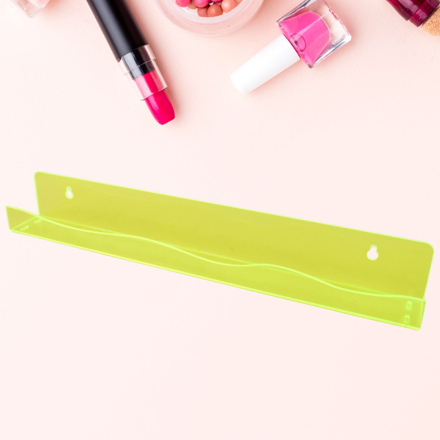 Acrylic Floating Shelves Wall Mounted Shelves (1 Pc 38 Cm Long) - Happy Price - Image 2