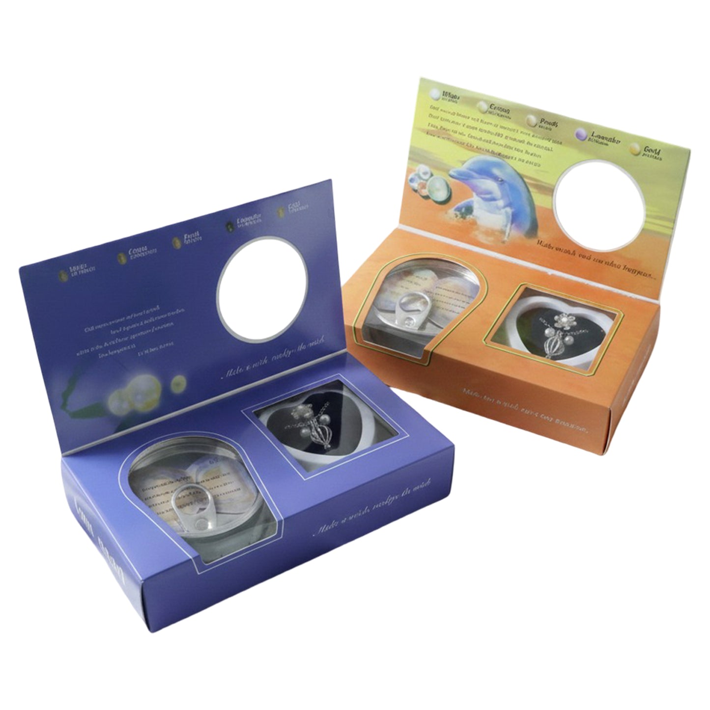 Wish Pearl Necklace Jewellery Set with Heart Box & Message Card - 1 Set (Mixed Designs) - Great Price - Image 4
