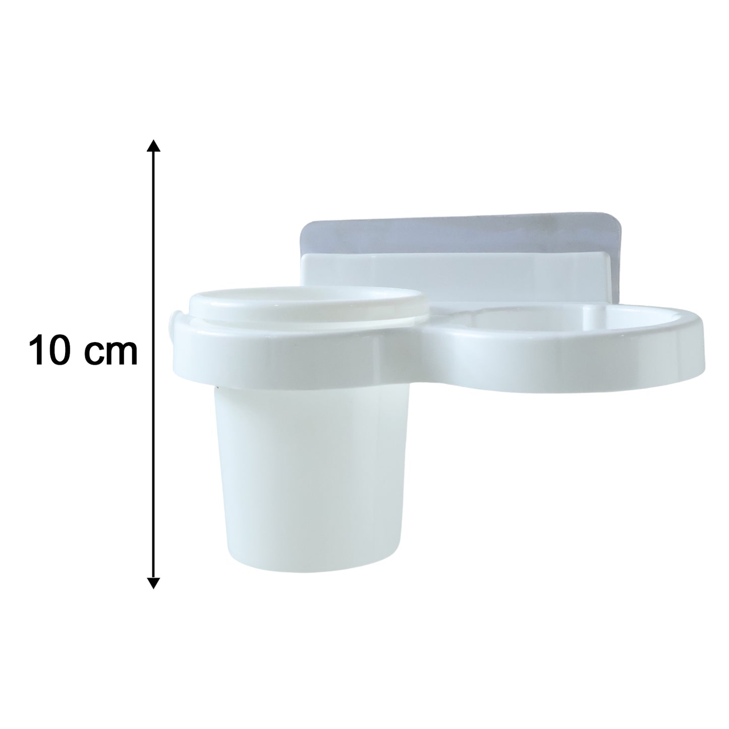 Wall Mount Bathroom Organizer Set with Toothbrush Holder & Hair Dryer Stand - Great Price - Image 5