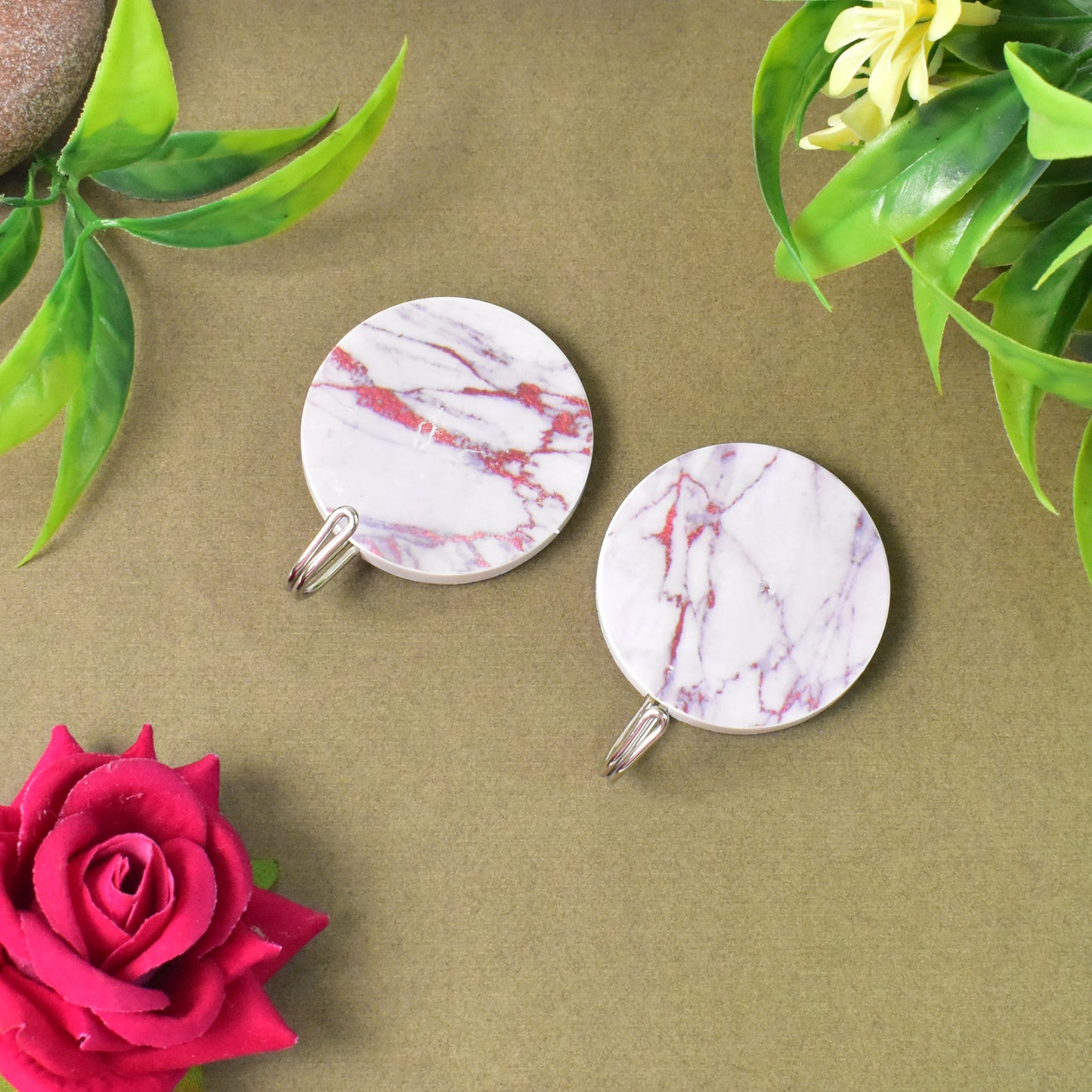 Multipurpose Strong Round Hook Self-adhesive Hooks (2 Pc Set) - Happy Price - Image 2