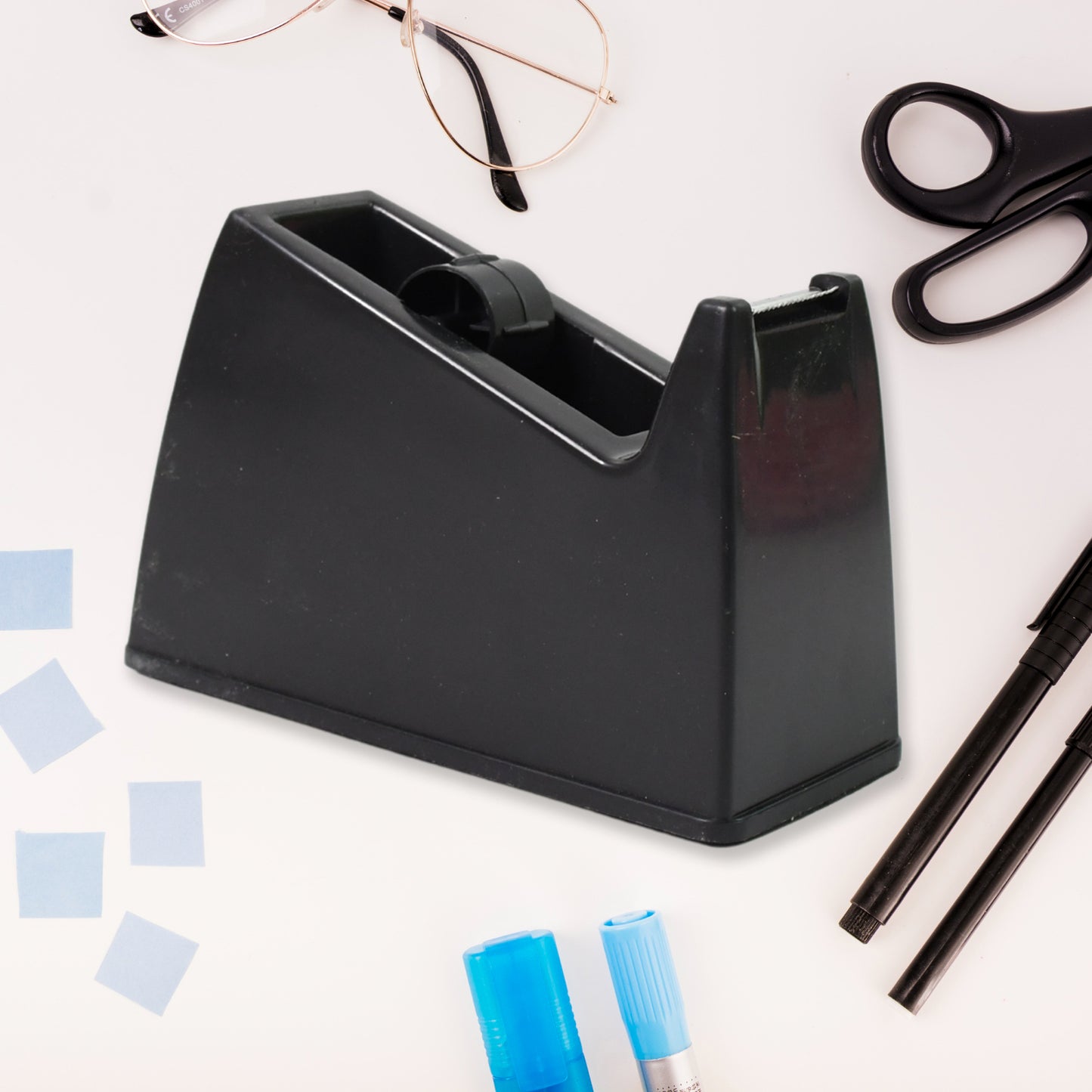 Plastic Tape Dispenser Cutter For Home Office Use (1 Pc Big) - Happy Price - Image 3