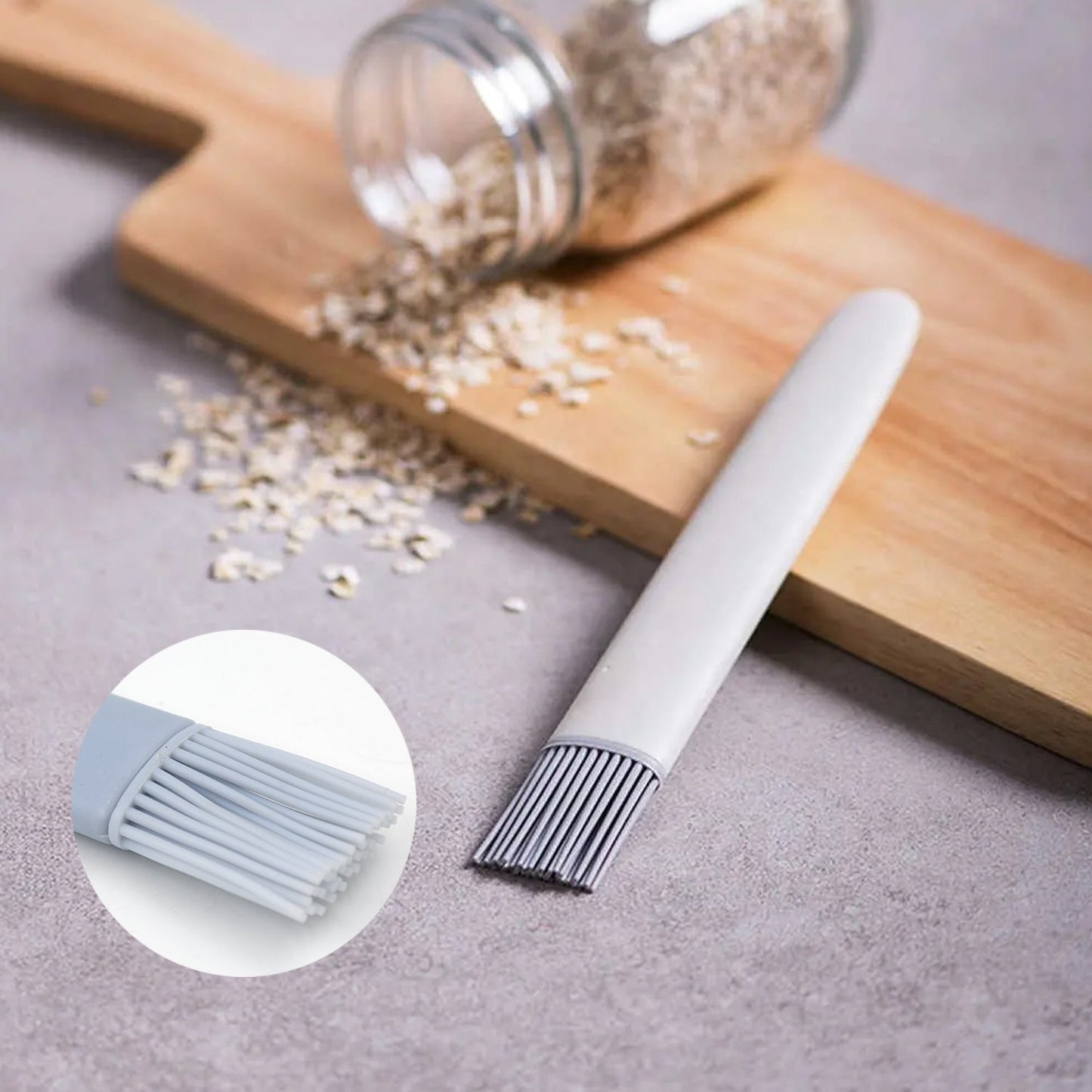 Pastry Brush Basting Brush Bbq Sauce Marinade Meat Silicone Oil Brush (1 Pc) - Happy Price - Image 4