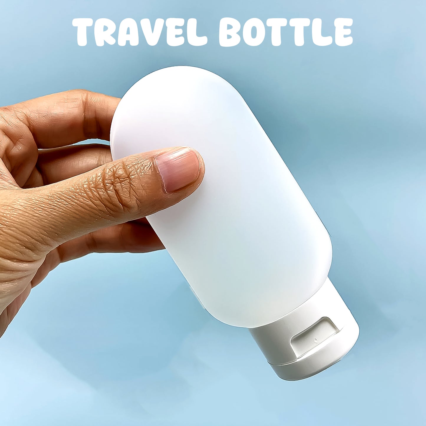 Small Plastic Travel Bottle Set Travel Shampoo And Conditioner Bottles (1 Pc 60 Ml Approx Mix Color) - Happy Price - Image 2