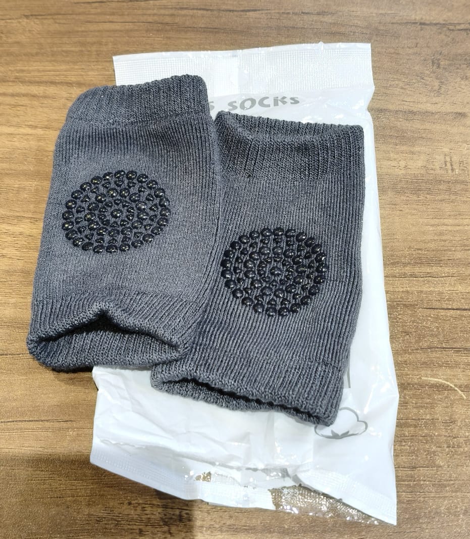 Dark Grey Toddler Wool Knit Leg Warmer (Knee Guard) - Happy Price - Image 7