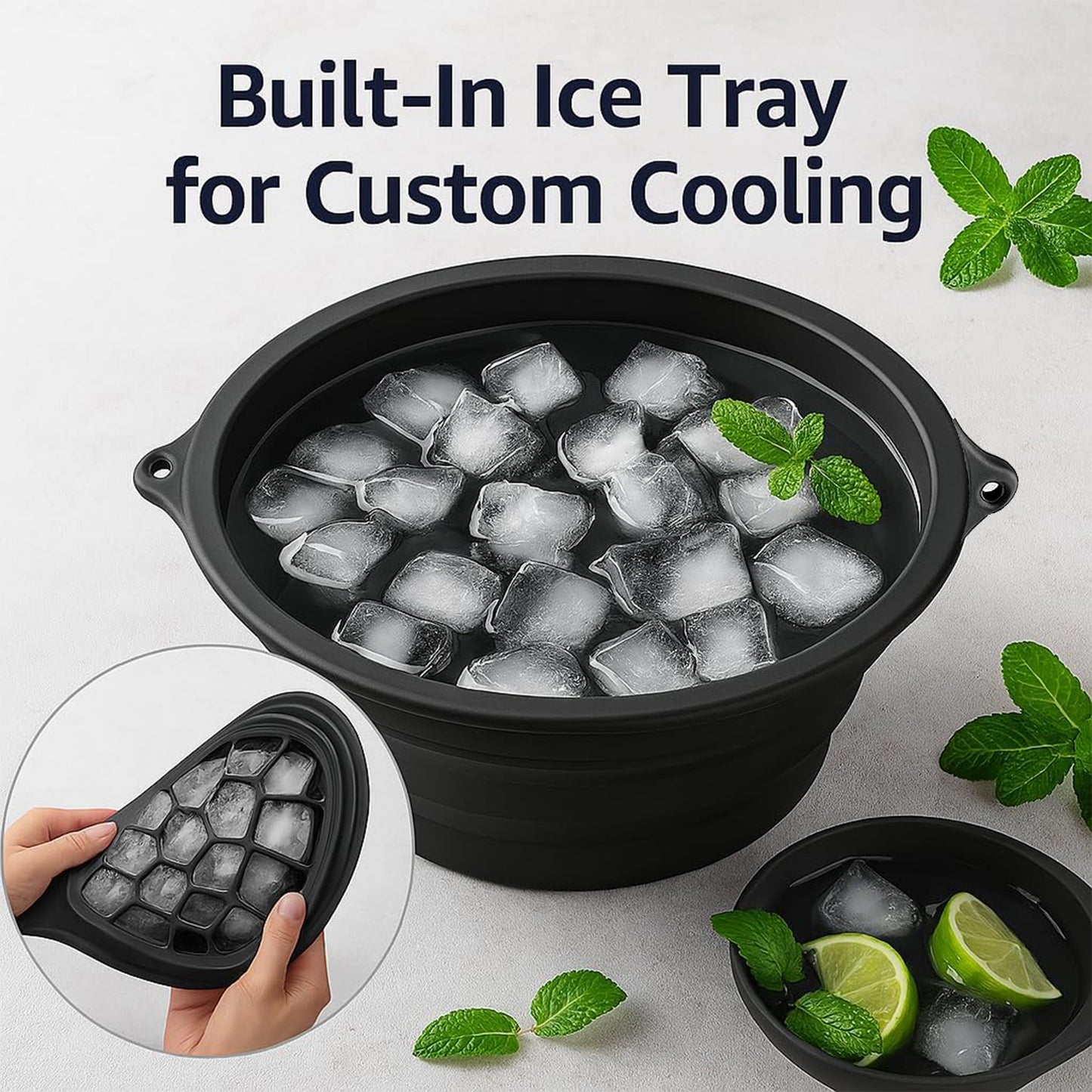 Foldable Silicone Ice Bath Bowl for Face Care (1 Pc) - Happy Price - Image 6