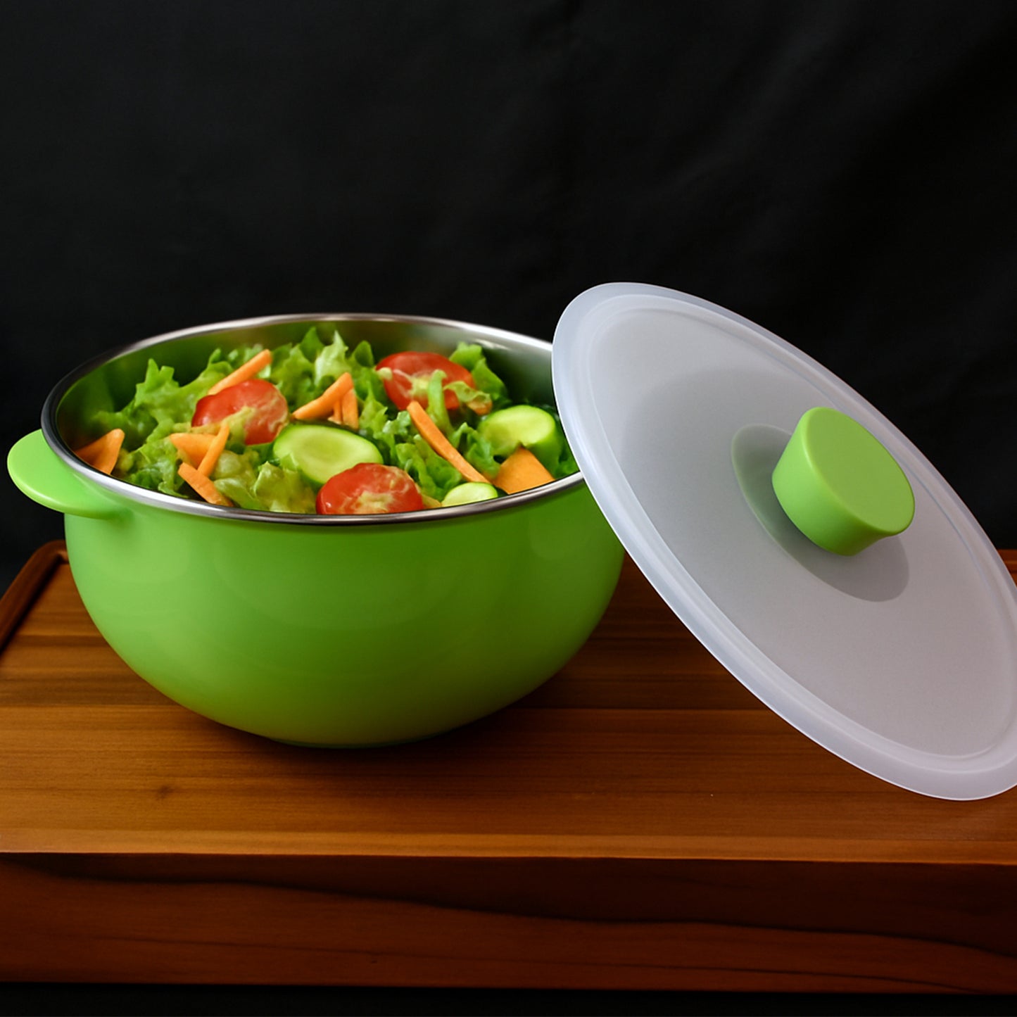 Apex 2200ml Microwave-safe Plastic Serving Bowl With Lid (1 Pc) - Happy Price - Image 3