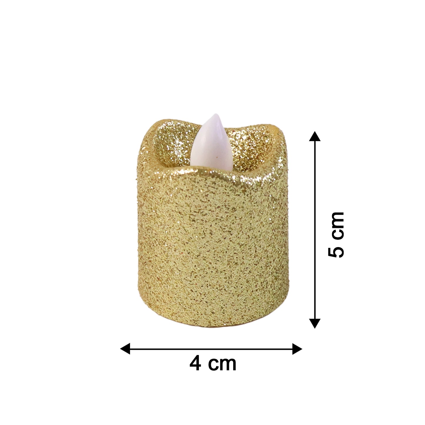 Happyprice Glitter LED Tealight Candles - 24 Pc Set, Flameless Decorative Lights for Festivals & Home - Happy Price - Image 4