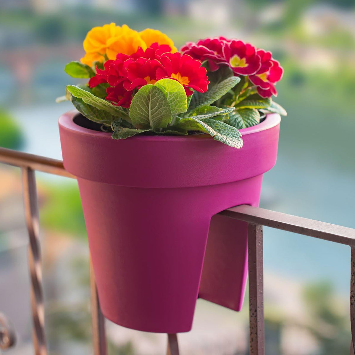 Creative Flower Pot Balcony Flower Pot Holder (2 Pc) - Happy Price - Image 4