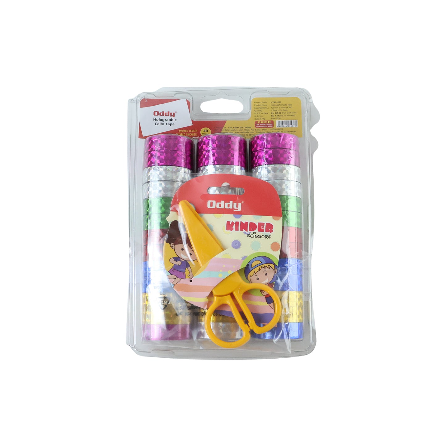 Holographic Craft Tape Set with Scissors - 39 Rolls for DIY & Gifting - Great Price - Image 4
