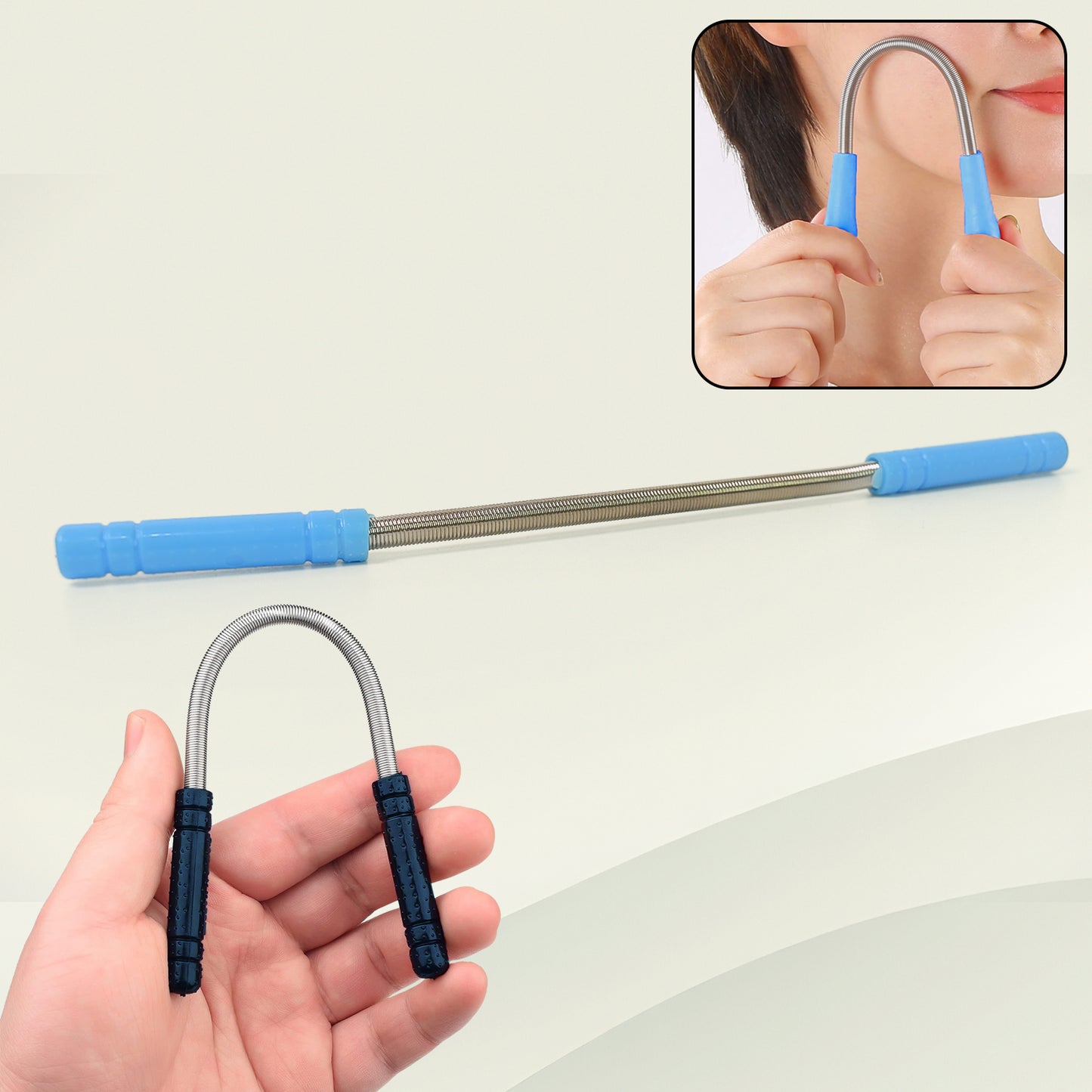 Facial Hair Remover Set Spring Epilator Hair Removal Springs Eyebrow Razors (1 Pc) - Happy Price - Image 2