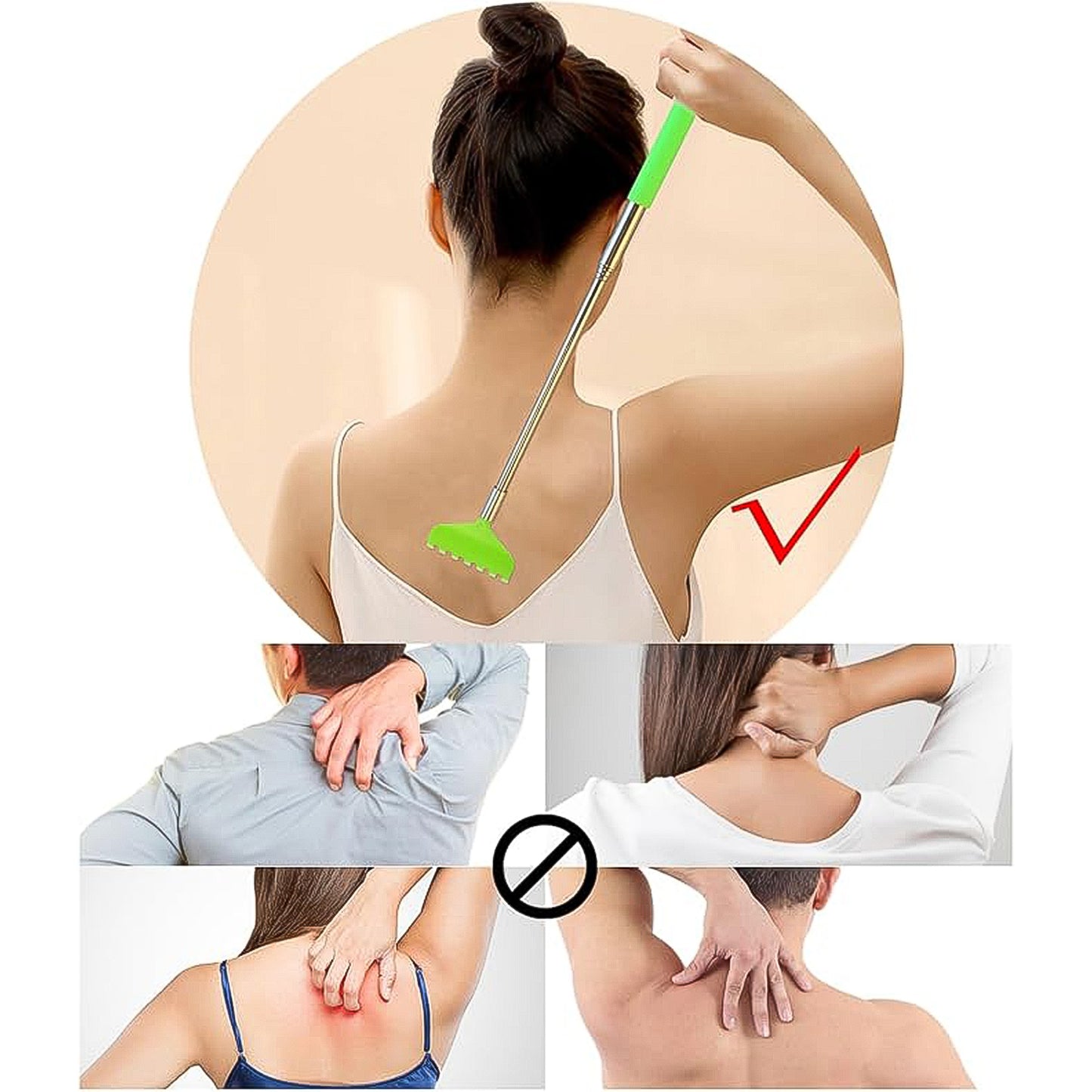 Khujli Stick 57 Cm Long Telescopic Back Scratcher (1 Pc) - Happy Price - Image 3