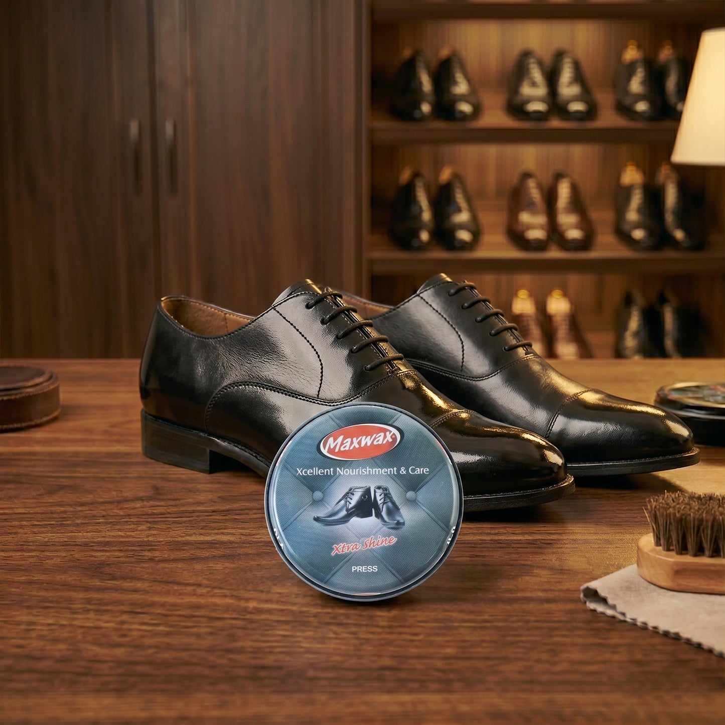 Maxwax Black Shoe Polish Cream (1 Pc 15 Gm)