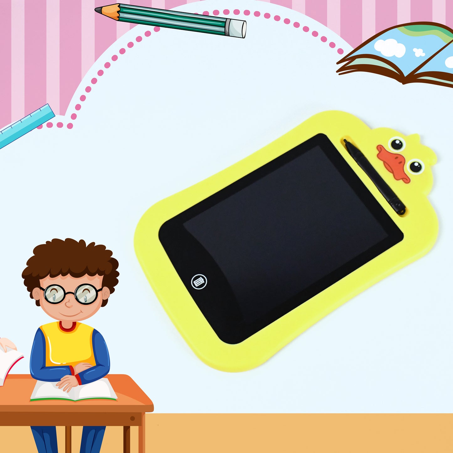 Kids Portable Digital Drawing & Writing Pad - LCD Screen (1 Pc) - Great Price - Image 2