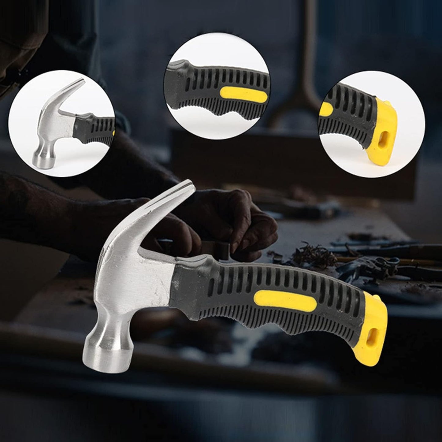 Compact Claw Hammer for Camping & DIY Projects - 1 Pc - Happy Price - Image 4