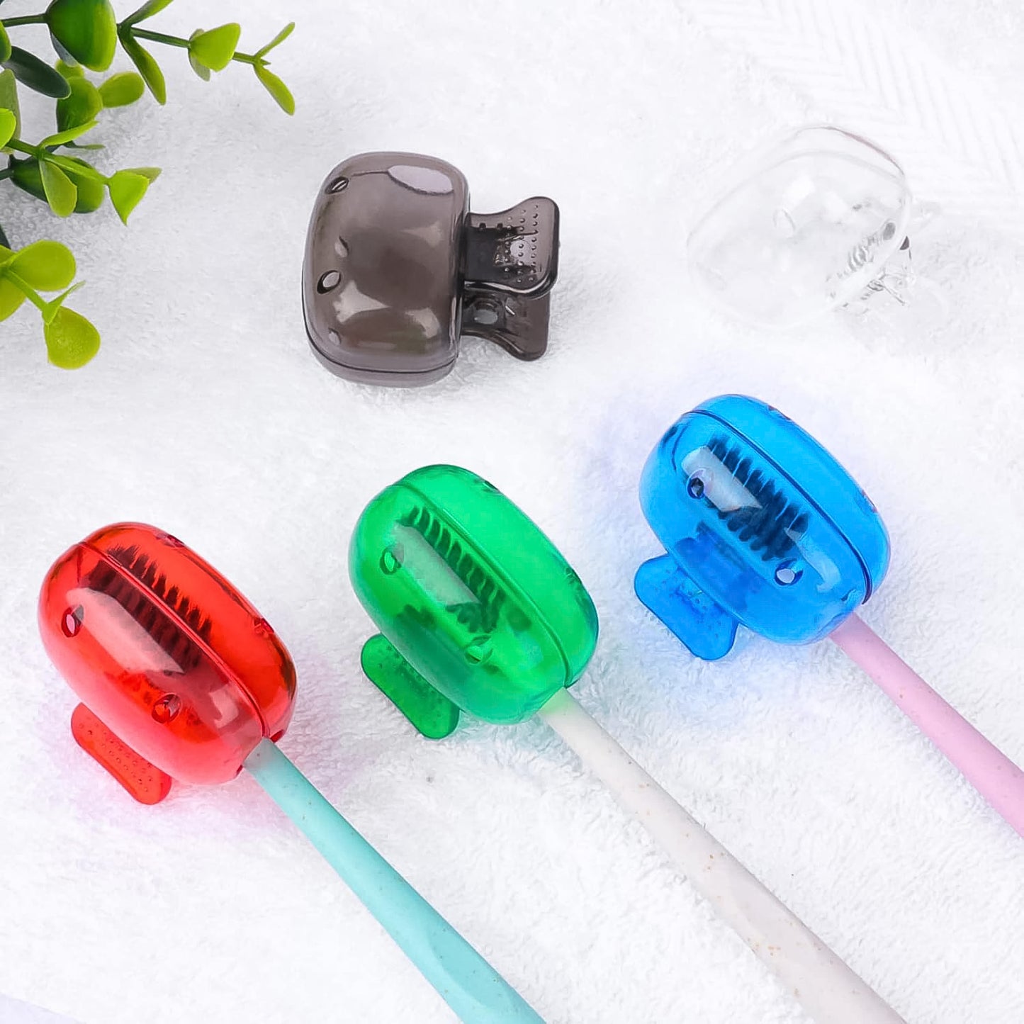 Plastic Toothbrush Head Cover Cap (1 Pc) - Happy Price - Image 3