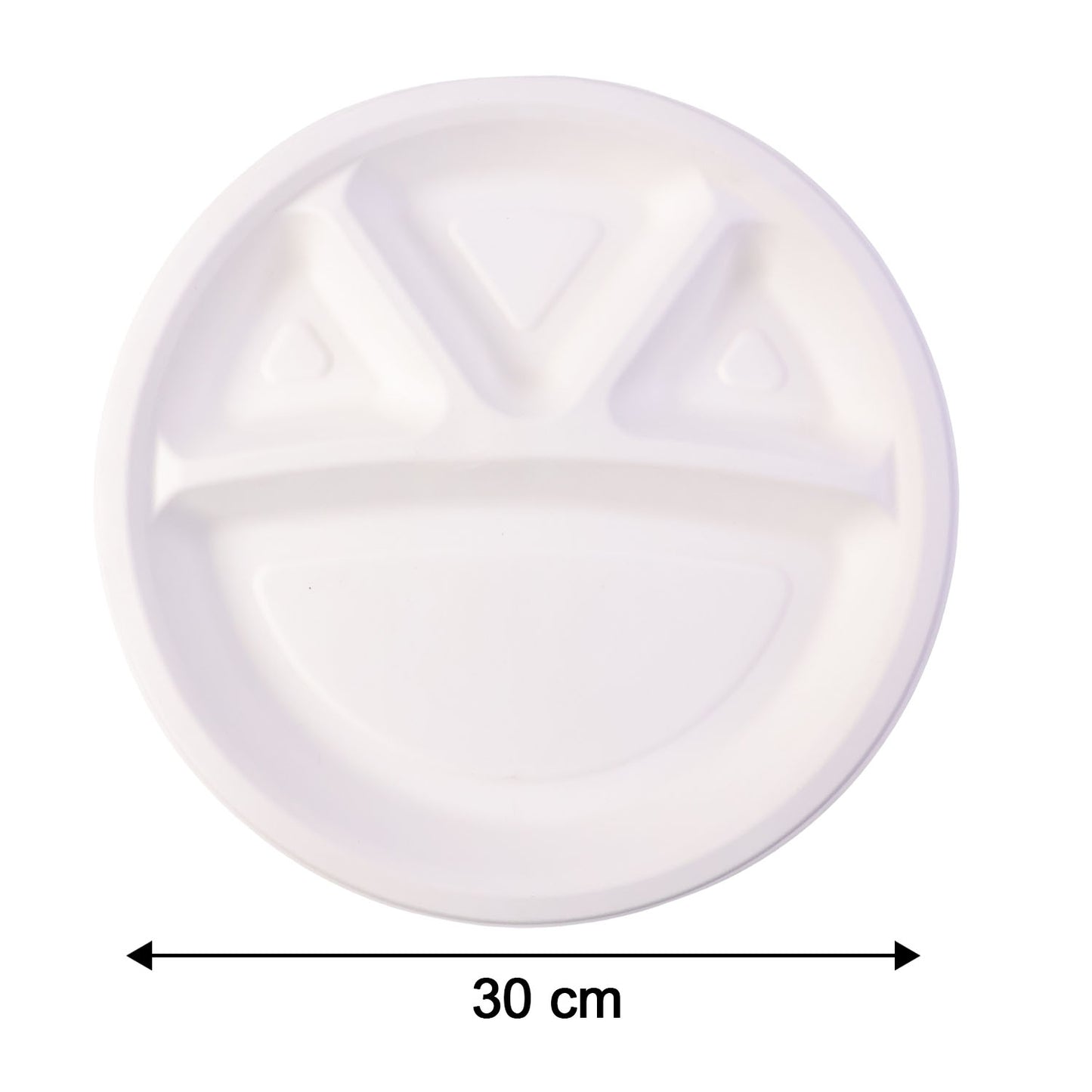 10 Pc Disposable 4-Compartment Meal Plates for Parties & Events - Happy Price - Image 5