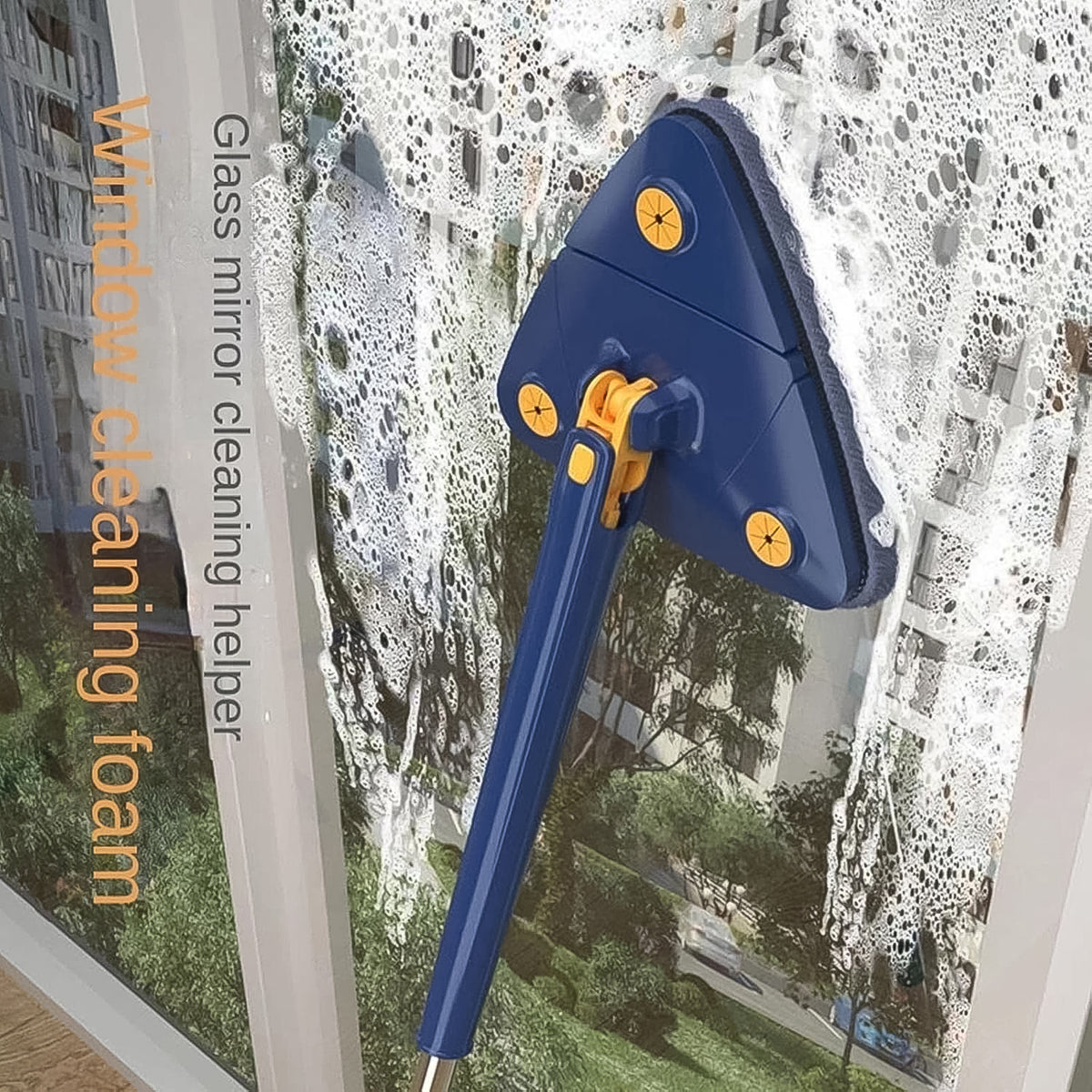360° Rotating Triangle Mop with 113cm Long Handle - 1 Pc - Happy Price - Image 6
