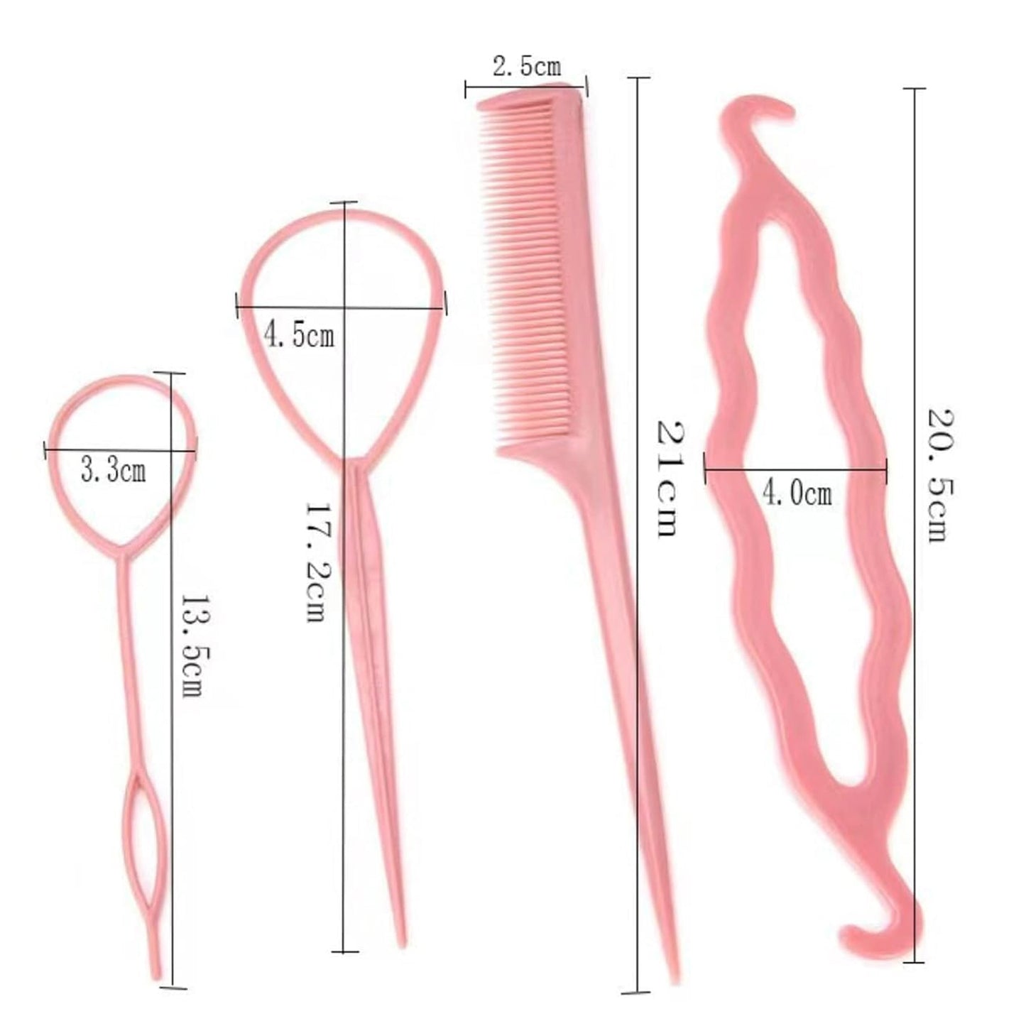 Multi-Purpose Hair Styling & Braiding Tool Set with Comb - Easy DIY Hairstyles - Happy Price - Image 6