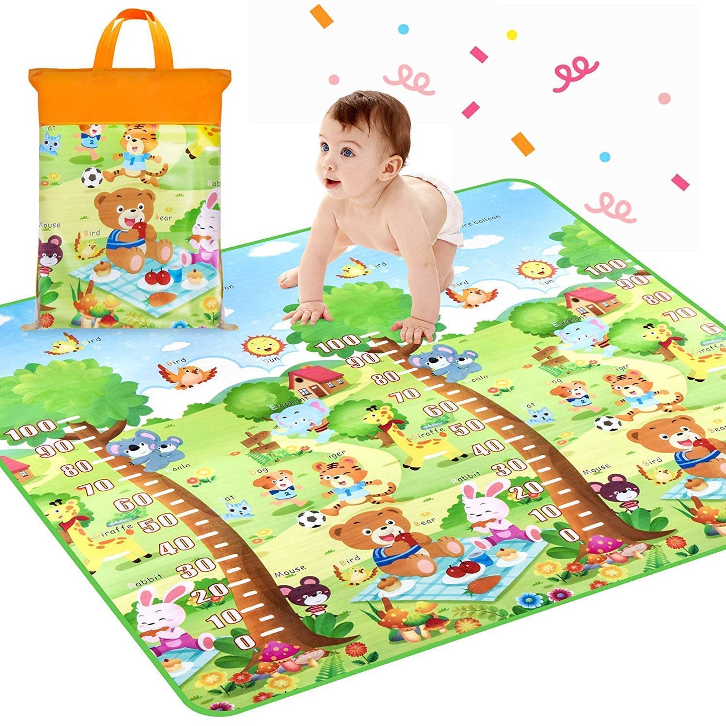 Waterproof Reversible Baby Play Mat 120 X 180cm with Bag - Great Price - Image 2