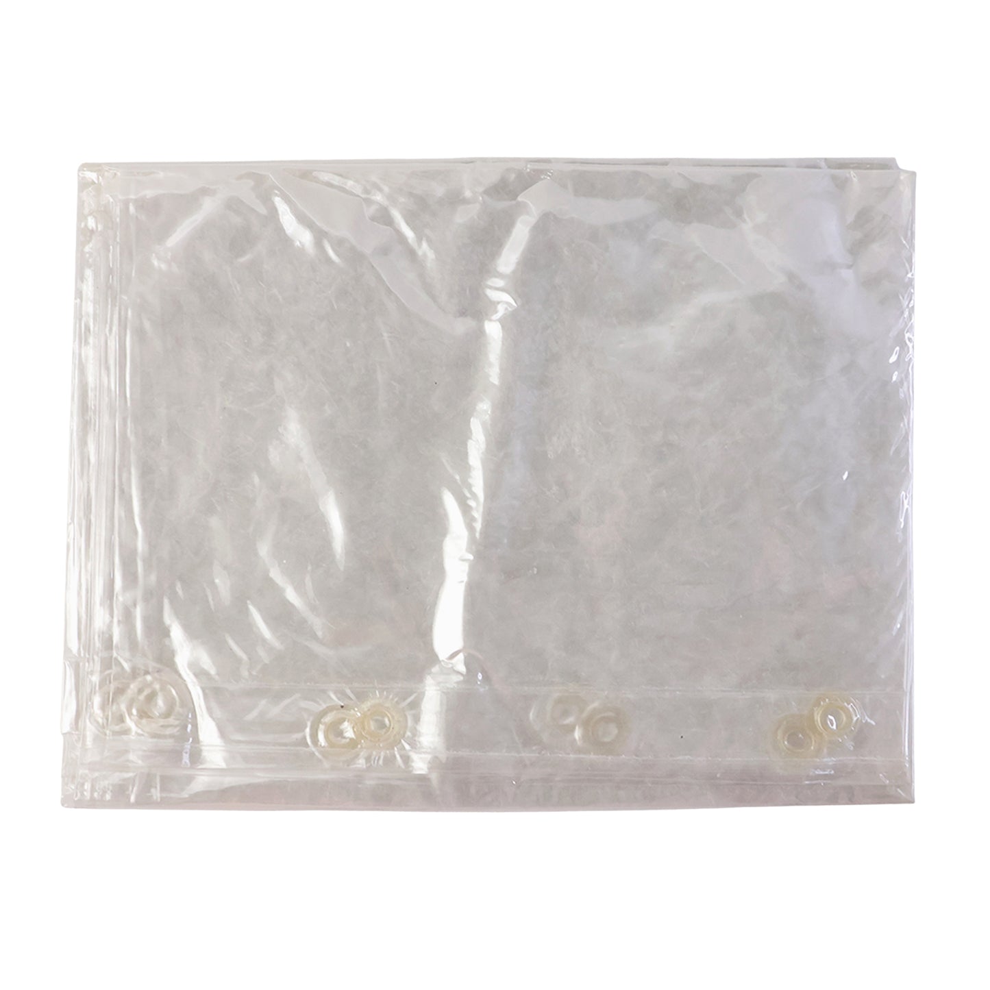 Clear Waterproof PVC Shower Curtain 75x52 Inch with Reinforced Eyelets - Happy Price - Image 4