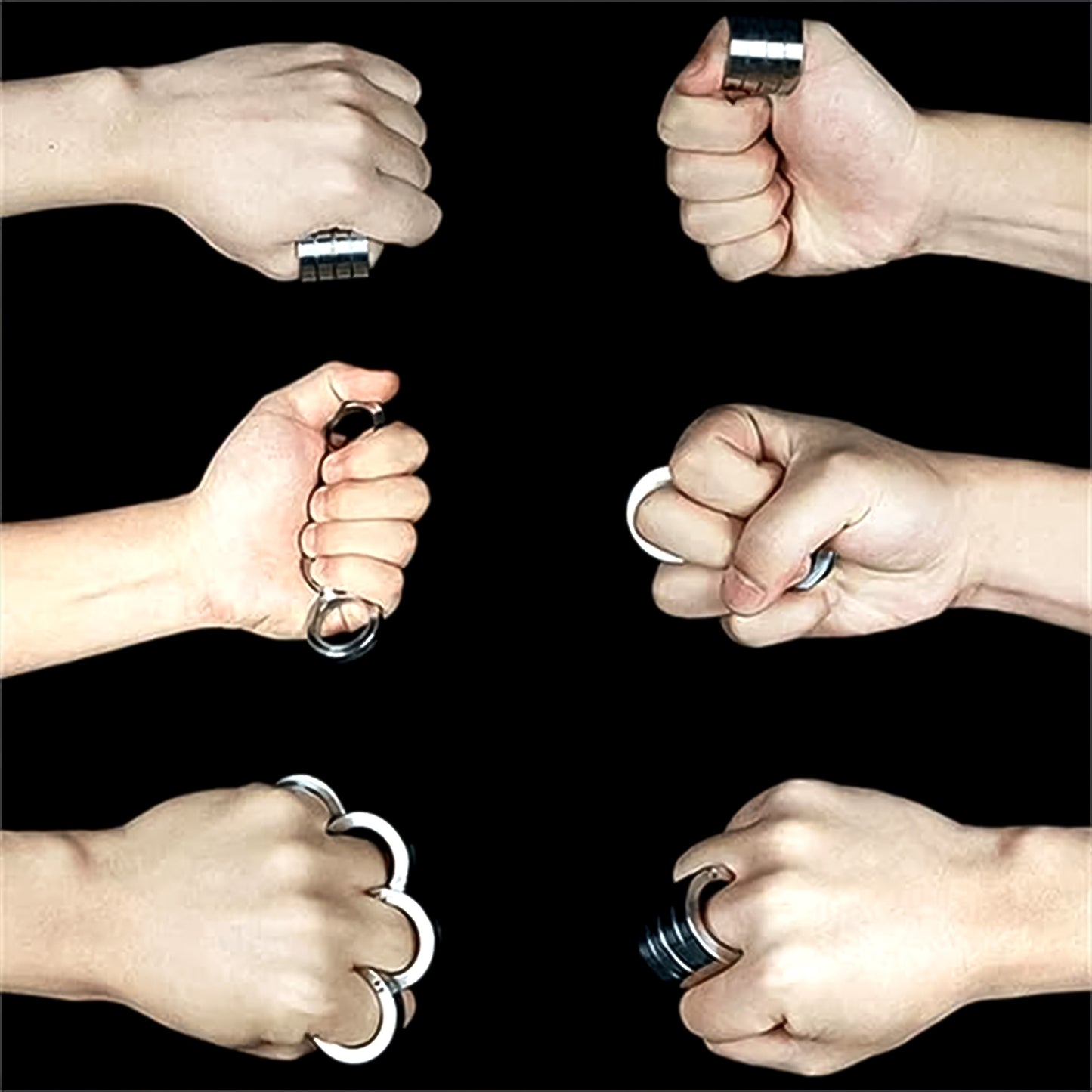 Portable 4 Finger Ring Unique Rotating Folding Ring (1 Set) - Happy Price - Image 4