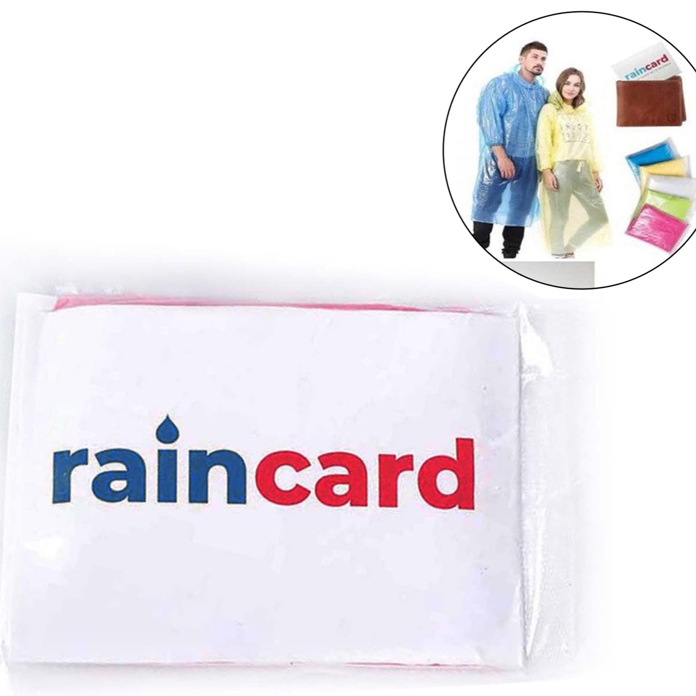 a Easy To Carry Emergency Waterproof Rain Coat Pouch - Happy Price - Image 1