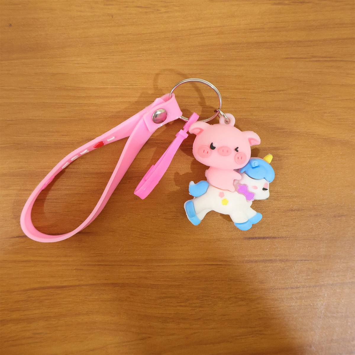 Cute Pig on Unicorn Cartoon Keychain (1 Pc) - Happy Price - Image 7