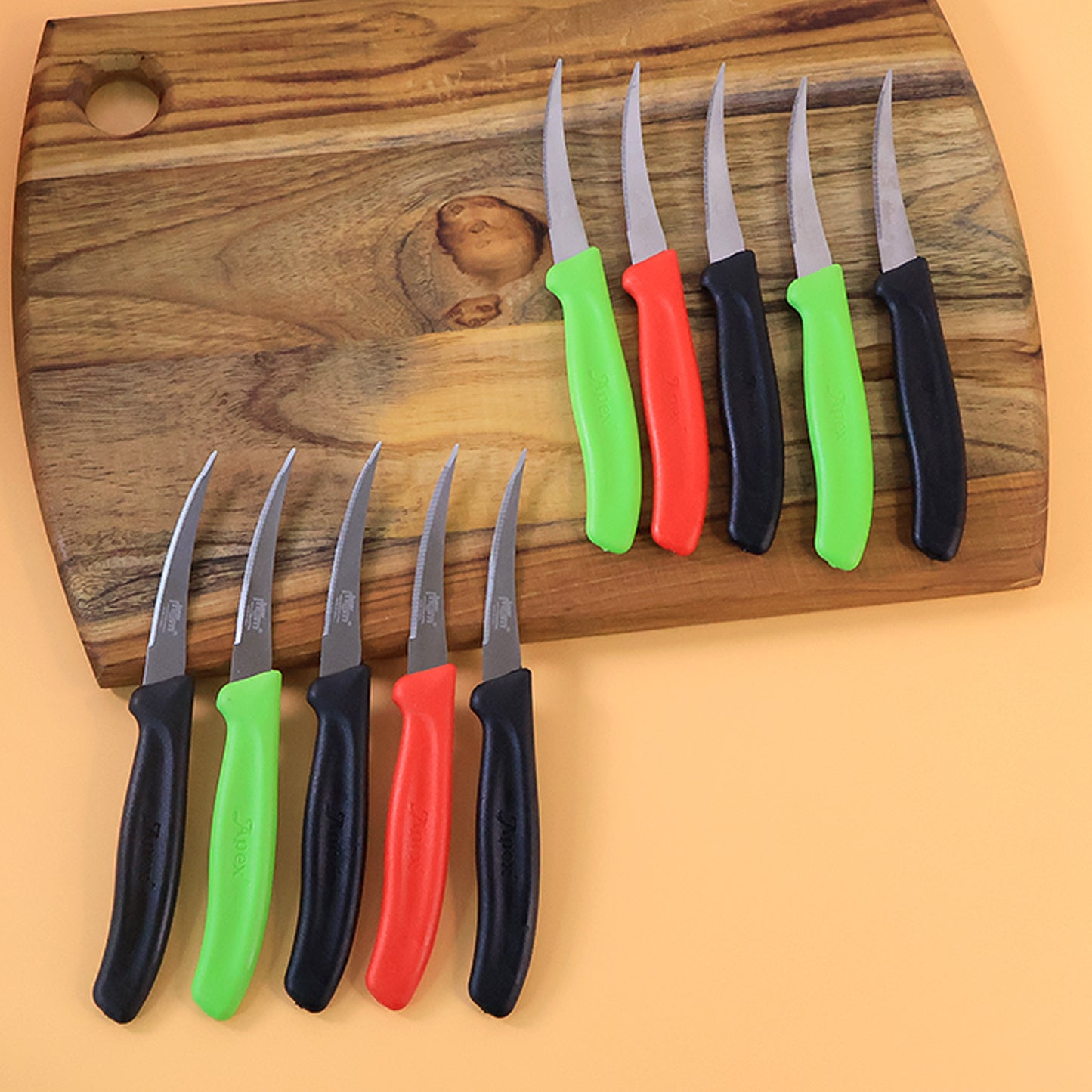 10 Pc Stainless Steel Fruit & Vegetable Knives Set - Serrated Edge - Happy Price - Image 6