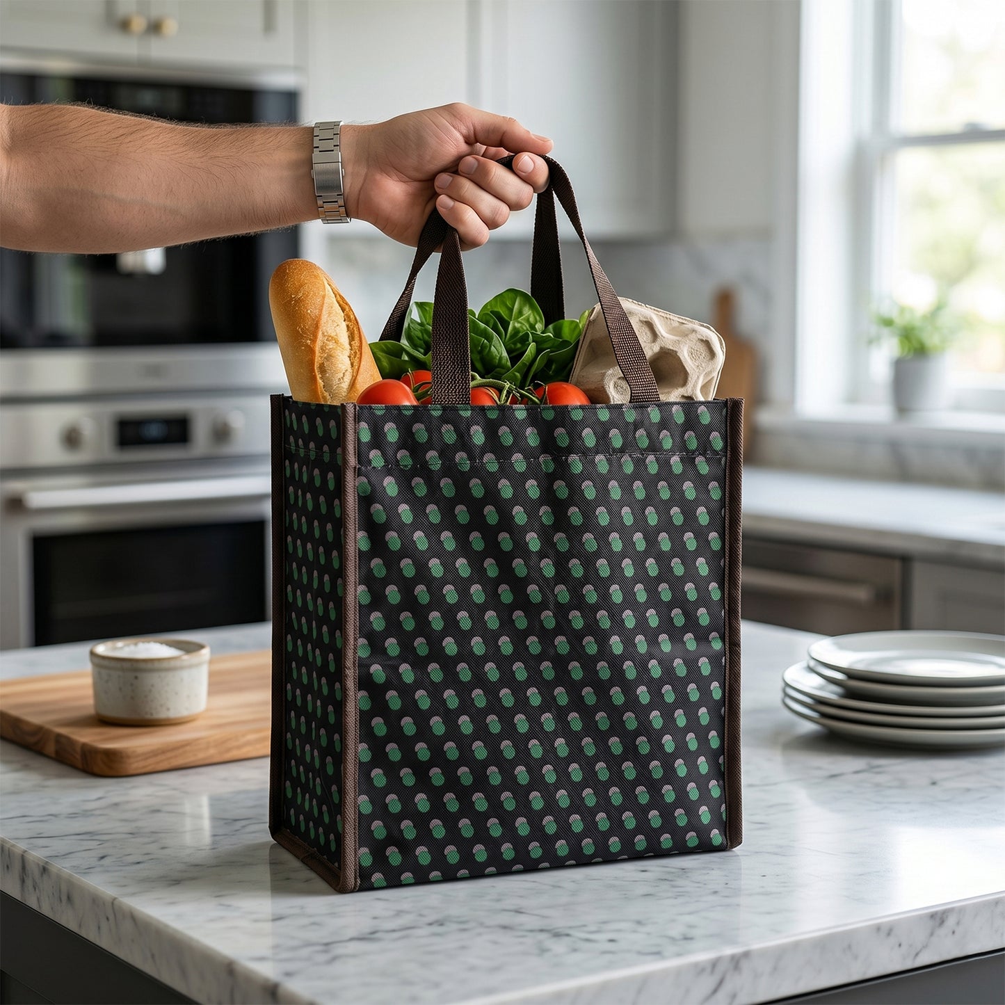 Durable Multipurpose Carry Bag (1 Pc, 23x22 Cm) - Reusable Shopping Tote - Great Price - Image 2