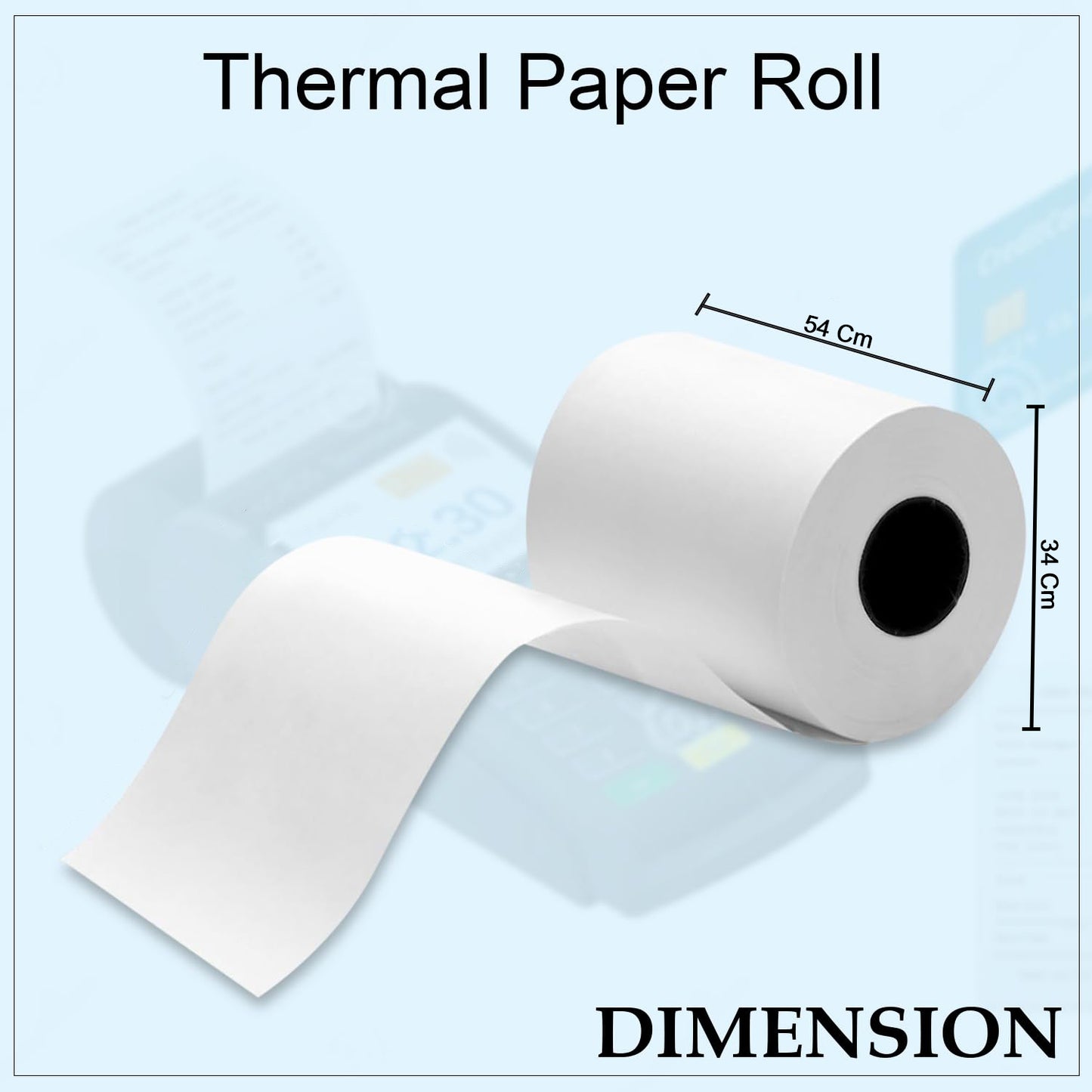 Direct Thermal Label Roll for Barcode & Shipping (57 x 34 MM) - Happy Price - Image 3