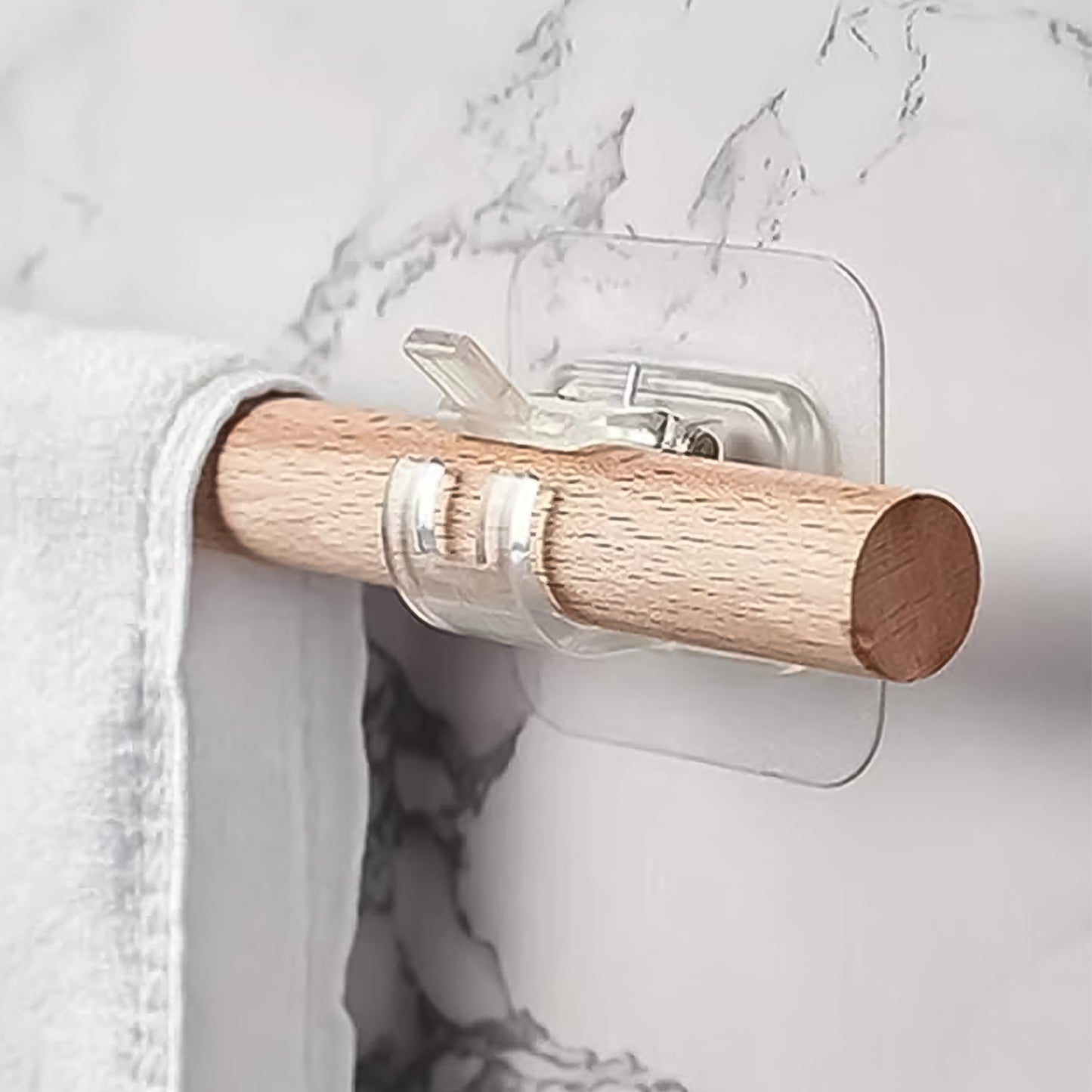 Wall Mount Transparent Self-adhesive Clip With Strong Spring Grip - Happy Price - Image 6