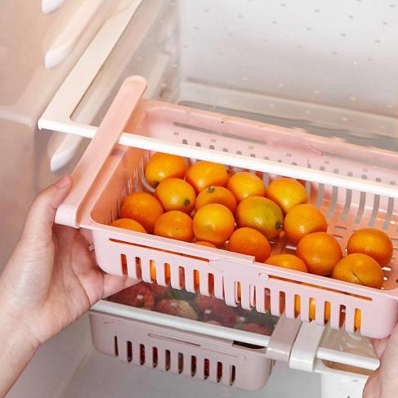 Adjustable Fridge Storage Basket - 1 Pc - Happy Price - Image 3