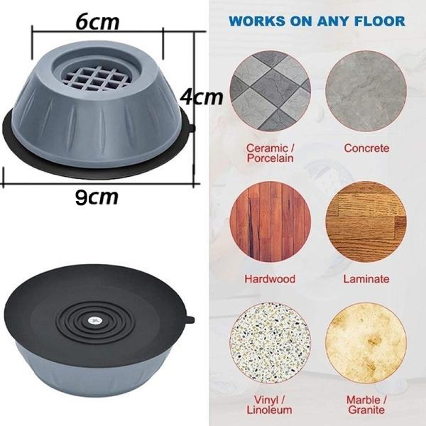 Washer Dryer Anti Vibration Pads With Suction Cup Feet - Happy Price - Image 5