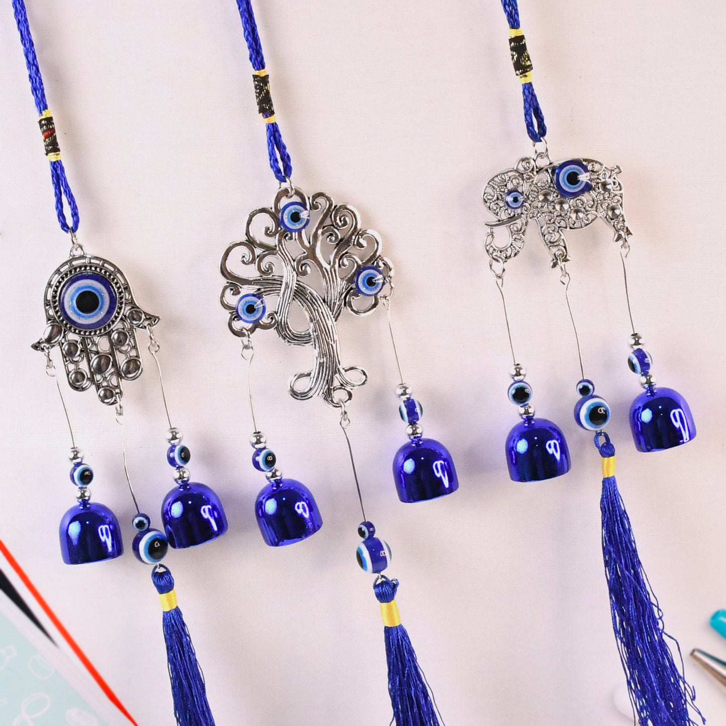 Metal Evil Eye Wind Chime Bells (Mix Design 1 Pc) - Happy Price - Image 4