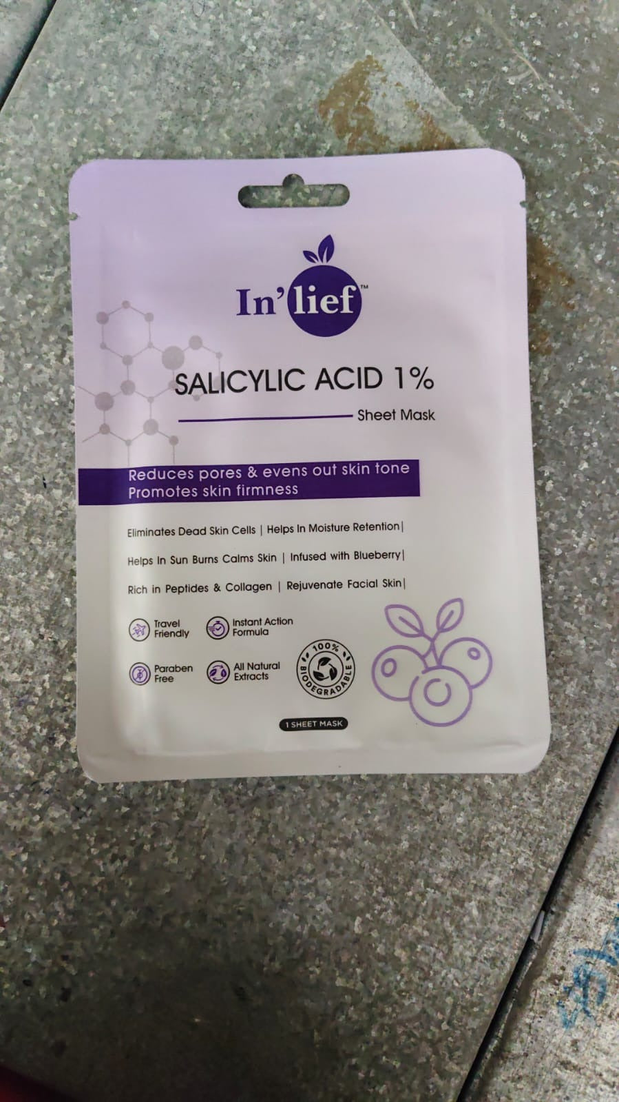 Salicylic Acid 1% Clarifying Facial Sheet Mask for Acne and Pores - 1 Pc - Happy Price - Image 7