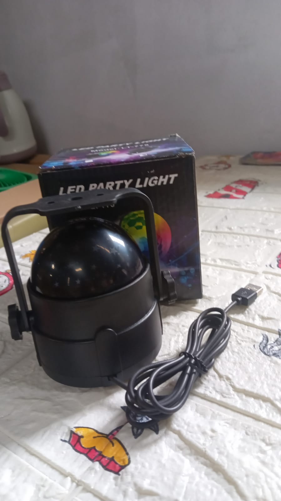 Dj Light Party Disco Light For Home Party Led Disco Ball Colors Pattern Modes Dancing Light For Room Rotating Bulb Magic Lights For Diwali Wedding Holiday Party Party Gift Kids Birthday - Happy Price - Image 7