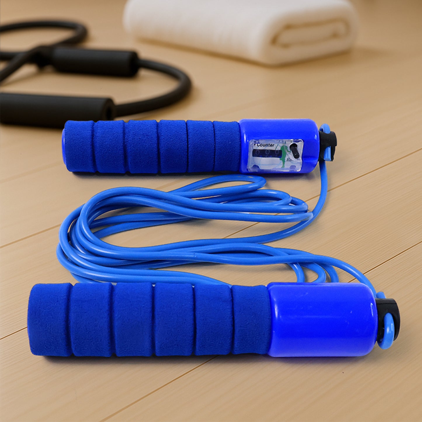 Adjustable Skipping Rope With Digital Jump Counter And Foam Grip Handles (1 Pc) - Happy Price - Image 3