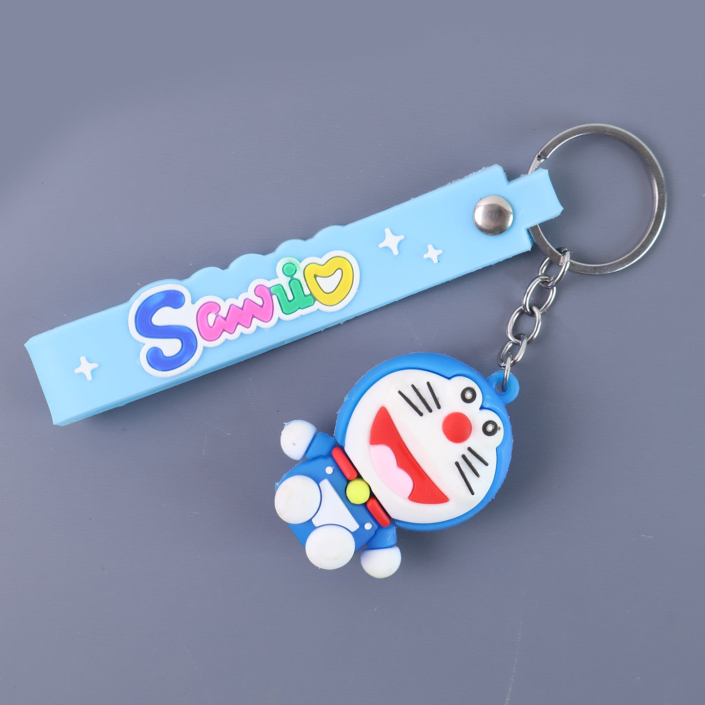 Cute Cartoon Silicone 3d Key Chain With Metal Hook Strap (Pack Of 1) - Happy Price - Image 6
