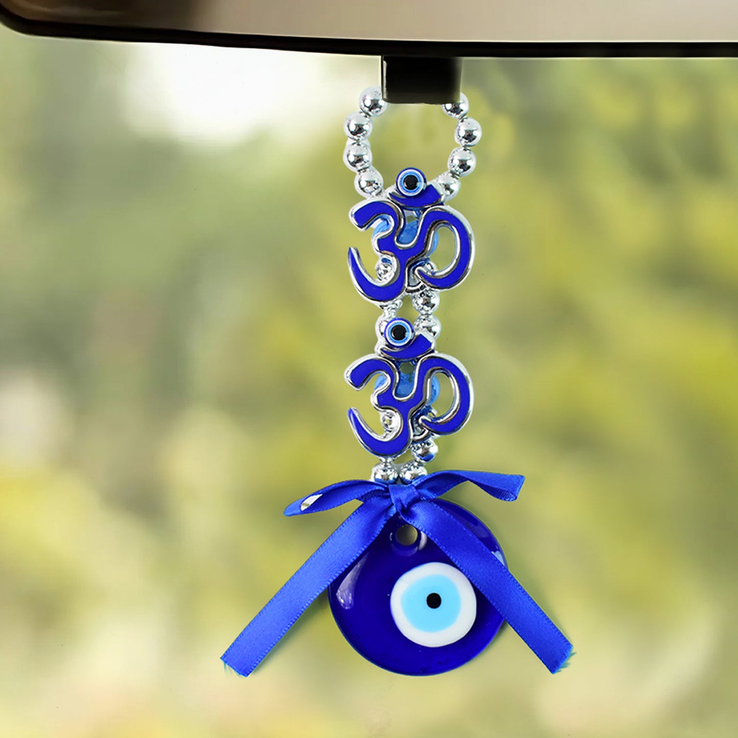 Decorative Double OM Evil Eye Hanging - Spiritual Protection Charm (1 Pc) - Great Price - Image 4
