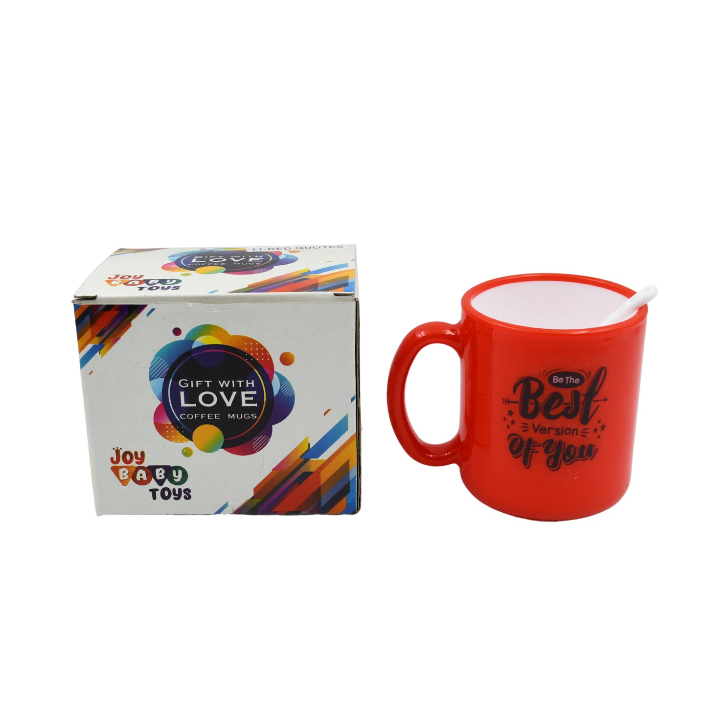 Ceramic Coffee Mug with Spoon and Gift Box - 350 ML - Happy Price - Image 4